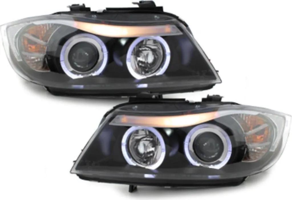 Phares BMW E90 E91 03.05-08.08 à Anneaux Lumineux Halo Jantes Look Xénon