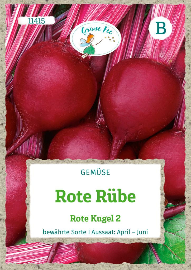 Grüne Fee - Rote Rübe Rote Kugel 2 Samen - 11415