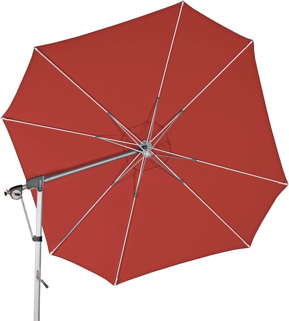 Doppler Protect Pendel 400 P Sonnenschirm 8 Farbvarianten Pendelschirm Ampelschirm T831 Terracotta