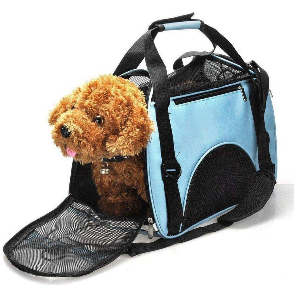 Haustier Reisetasche - Blau - Wasserdicht - Atmungsaktiv - Für Haustiere bis 5 kg