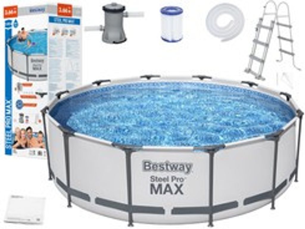 Steel Pro Max™ Frame Pool Komplett-Set, rund, mit Produktbild 39