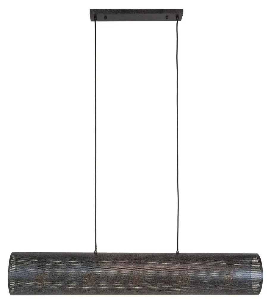 Plafonnier 120 cm Noir Idéal pour Îlot de Cuisine et Grande Table Repas