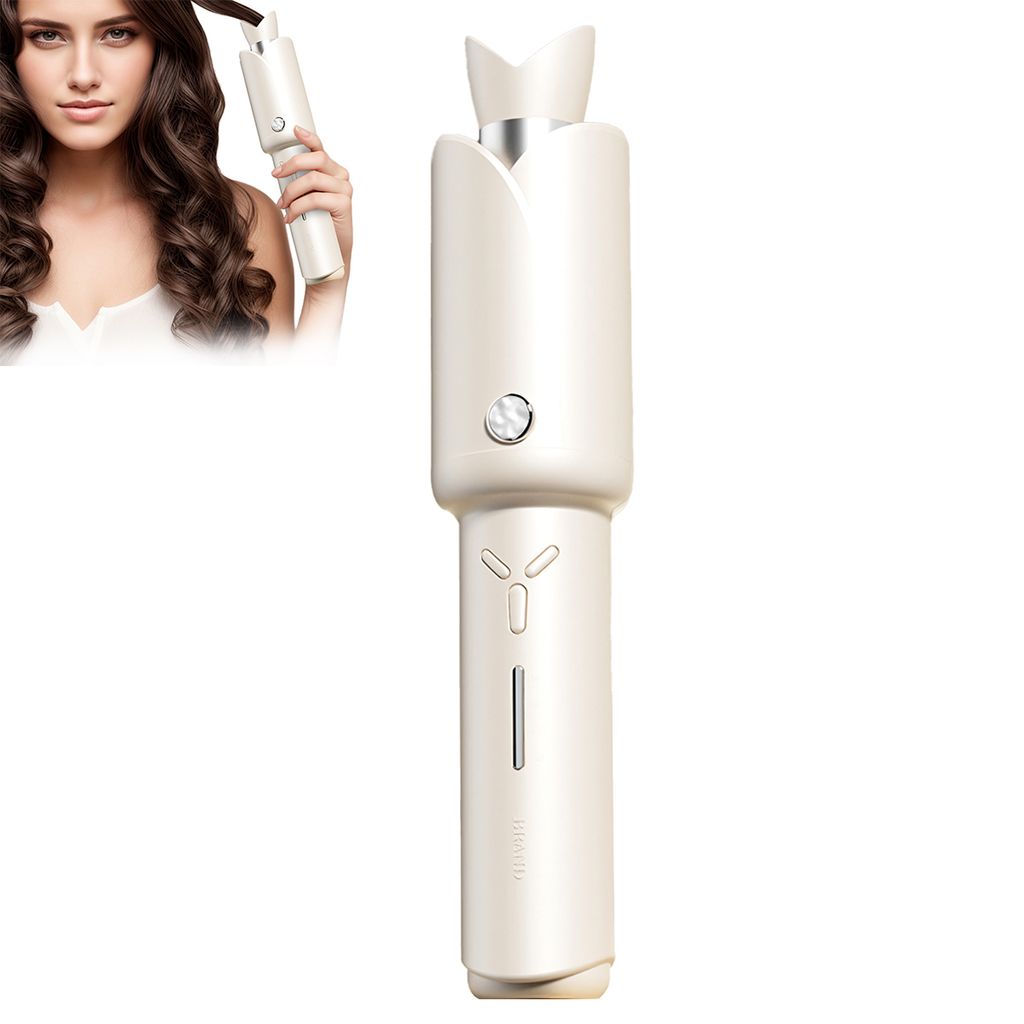vollautomatischer kabelloser Lockenstäbe, lockenwickler mit 32 mm welle,keratinbeschichtung und intelligente temperaturregelung,3600 mAh