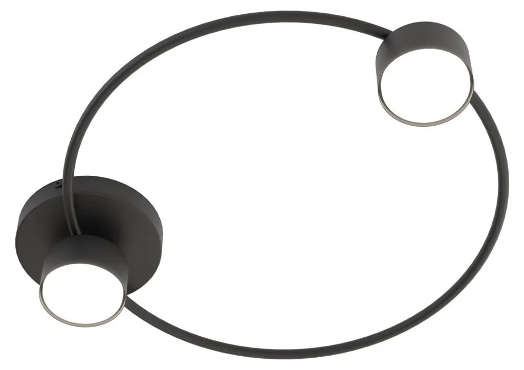 Suspension métal noir 2xGX53 LUCIO Emibig format compact 48 cm IP20