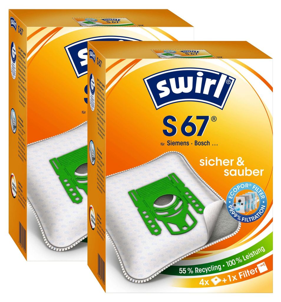 2 x Swirl S 67 MP Plus AirSpace Staubsaugerbeutel Produktbild 