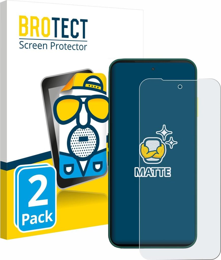 2x BROTECT Schutzfolie für Fairphone 6 Displayschutz Displayschutzfolie Folie Matt Entspiegelungsfolie