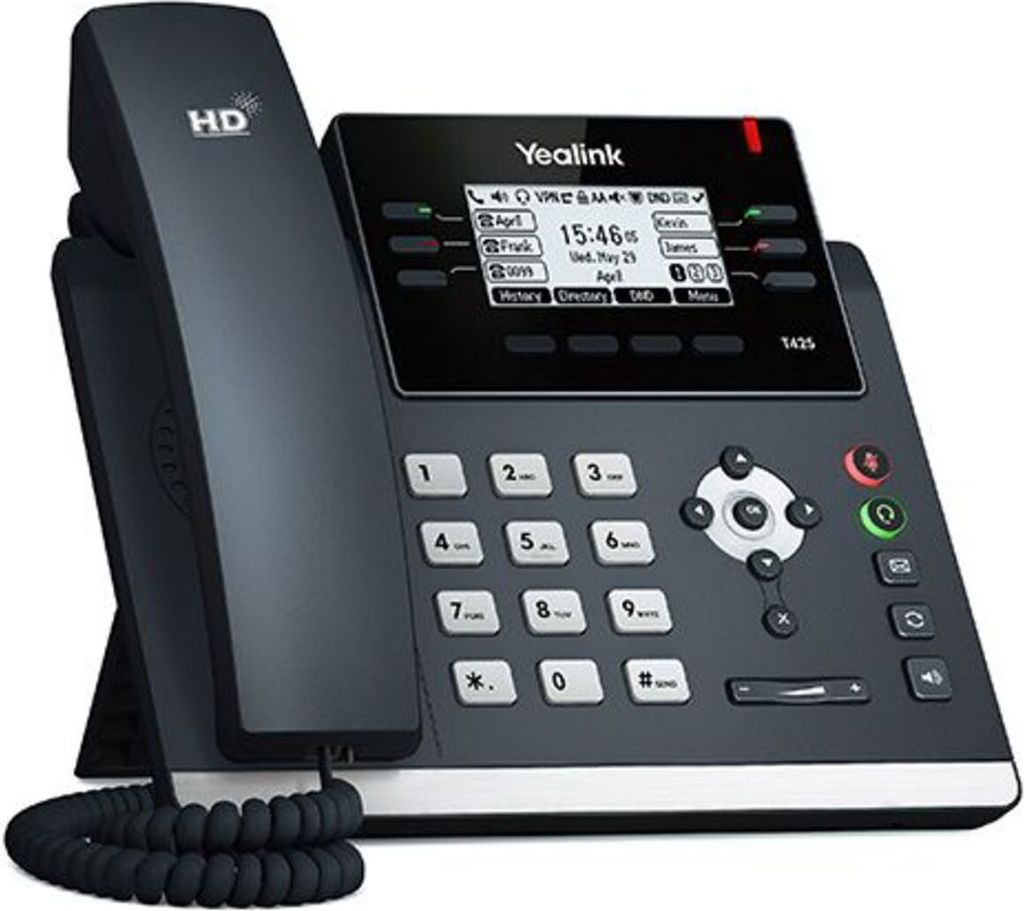 Yealink SIP-T42S, IP-Telefon, Schwarz, Kabelgebundenes Produktbild 