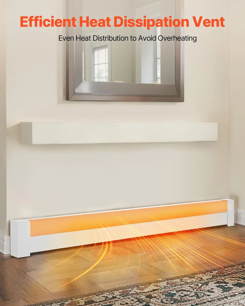 Habillage de radiateur électrique standard blanc en acier série Basic - 4