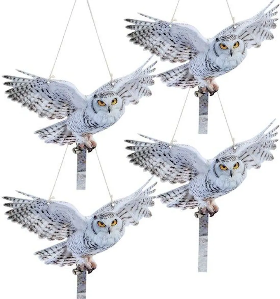 Solution anti-oiseaux efficace contre nids et fientes - Lot de 4 réflecteurs