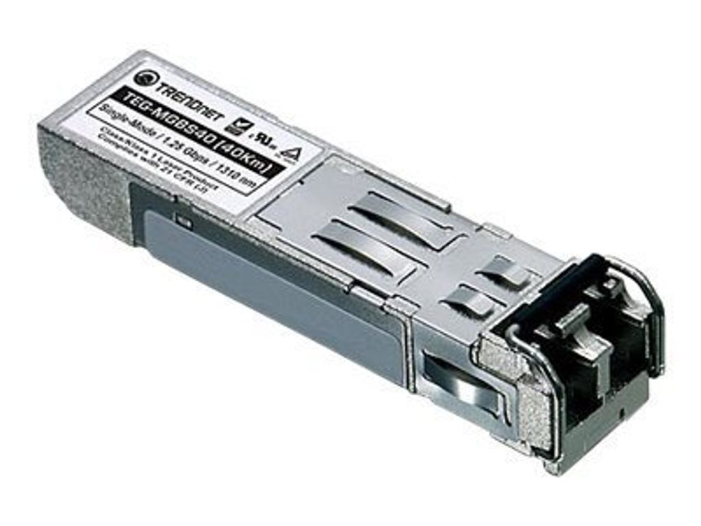 TRENDnet TEG-MGBS40 Mini-GBIC Single-Mode LC Module (40KM)