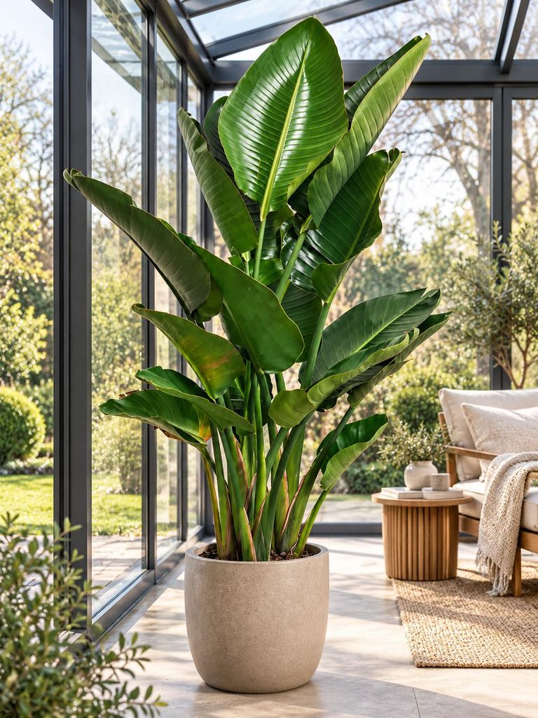 Strelitzia augusta 130–160 cm – Weiße Paradiesvogelblume, Produktbild 