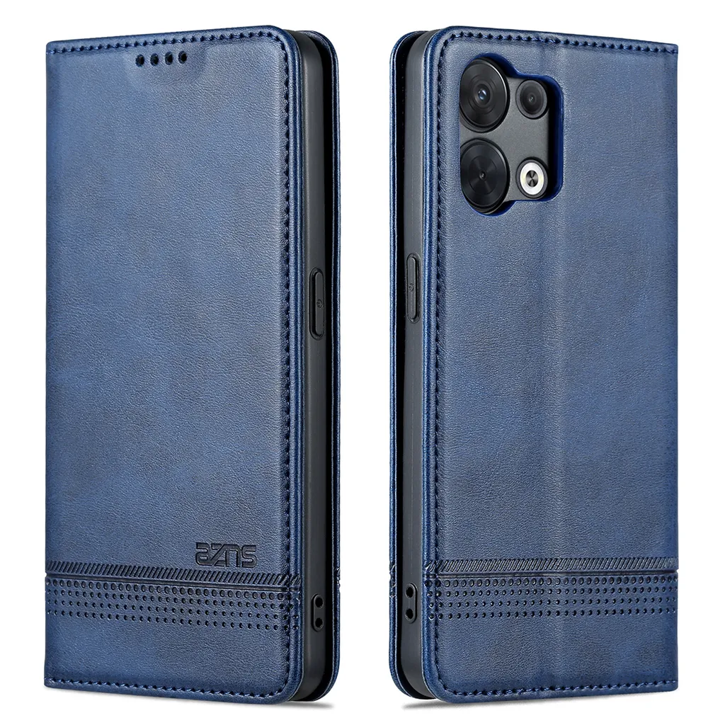 GOGME Cover per OPPO Reno 14F 5G/4G | Reno 14 FS 5G/4G, Custodia Portafoglio in Pelle con Protezione RFID, Flip Cover con Supporto e Slot per Schede - Blu