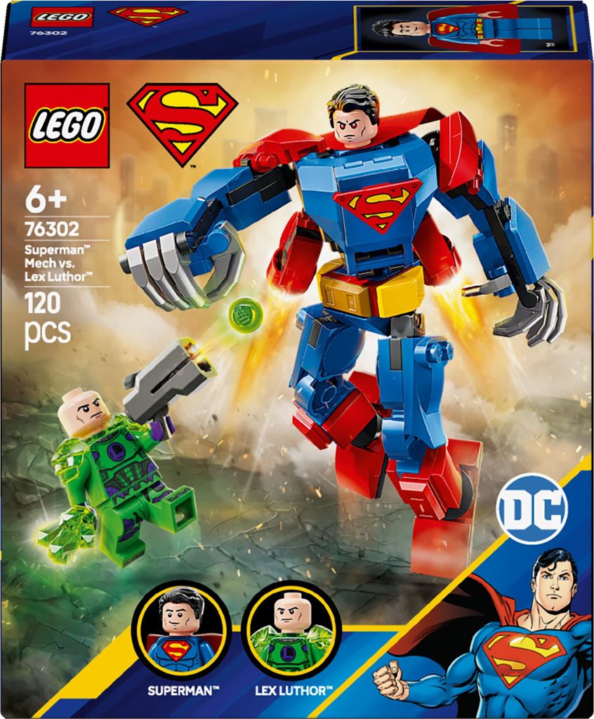 LEGO DC Superman Mech vs Lex Luthor Set 76302 120 Pezzi Età Immagine del prodotto 
