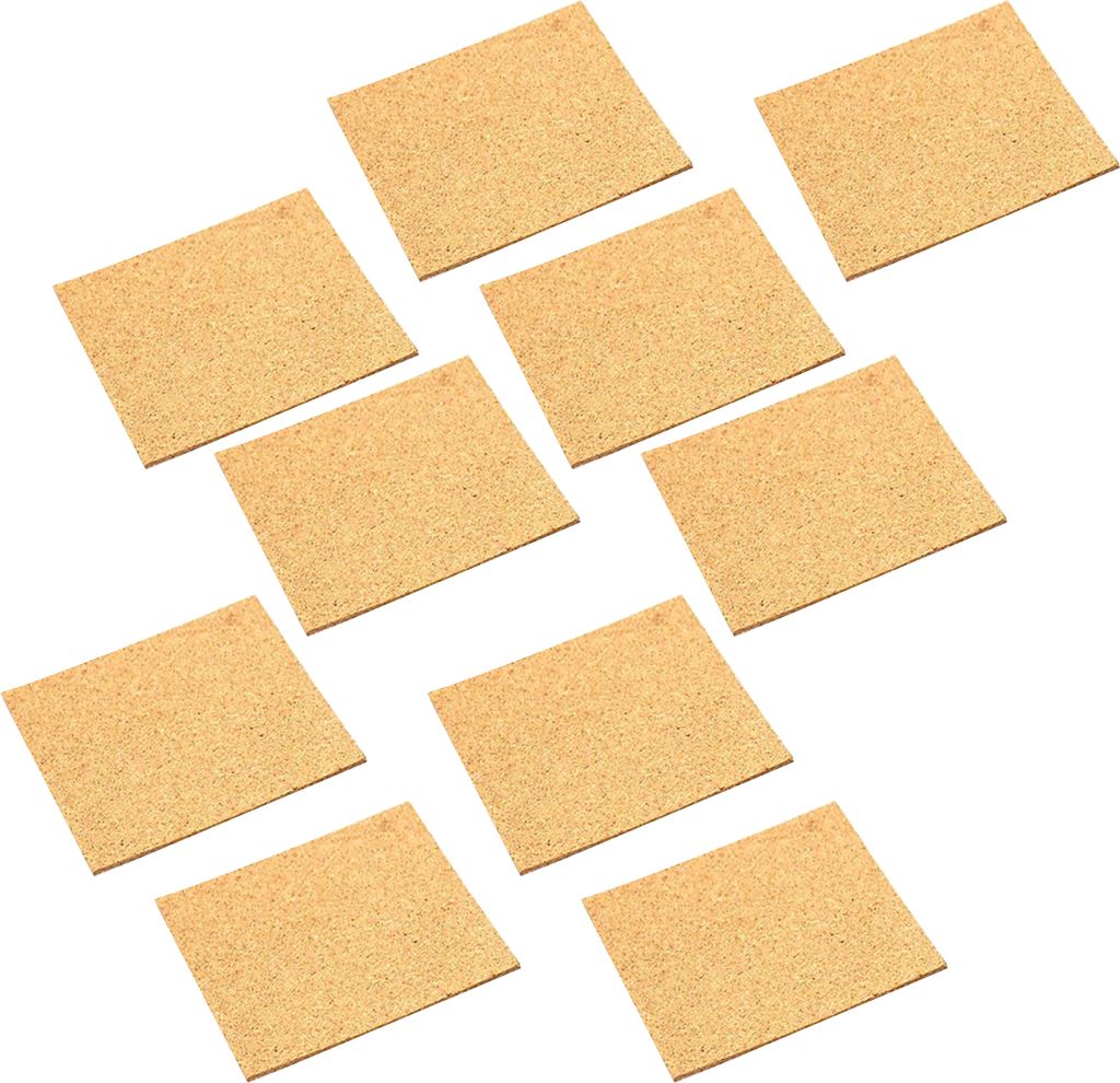 10 PCs Möbel Korken Matten Raute Oberfläche Selbstklebend quadratisch dickes Schutz Anti-Skid Great Haft Home Office Kitchen Getränke Untersetze...