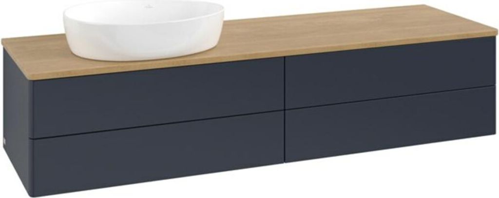 V&B Waschtischunterschrank ohne Frontstruktur Antao 160x50cm, WBP hon. Oa, md bl. m Lac