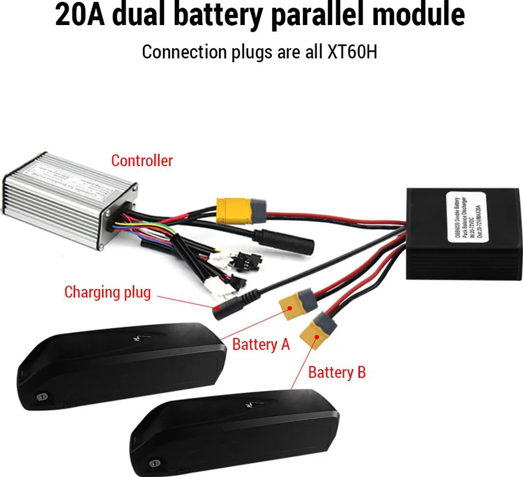 Convertisseur Double Batterie 40A Haute Performance DC 20V-72V ZJchao
