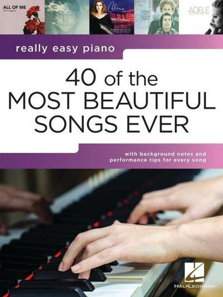 40 of the Most Beautiful Songs Ever Really Easy Piano Image du produit 