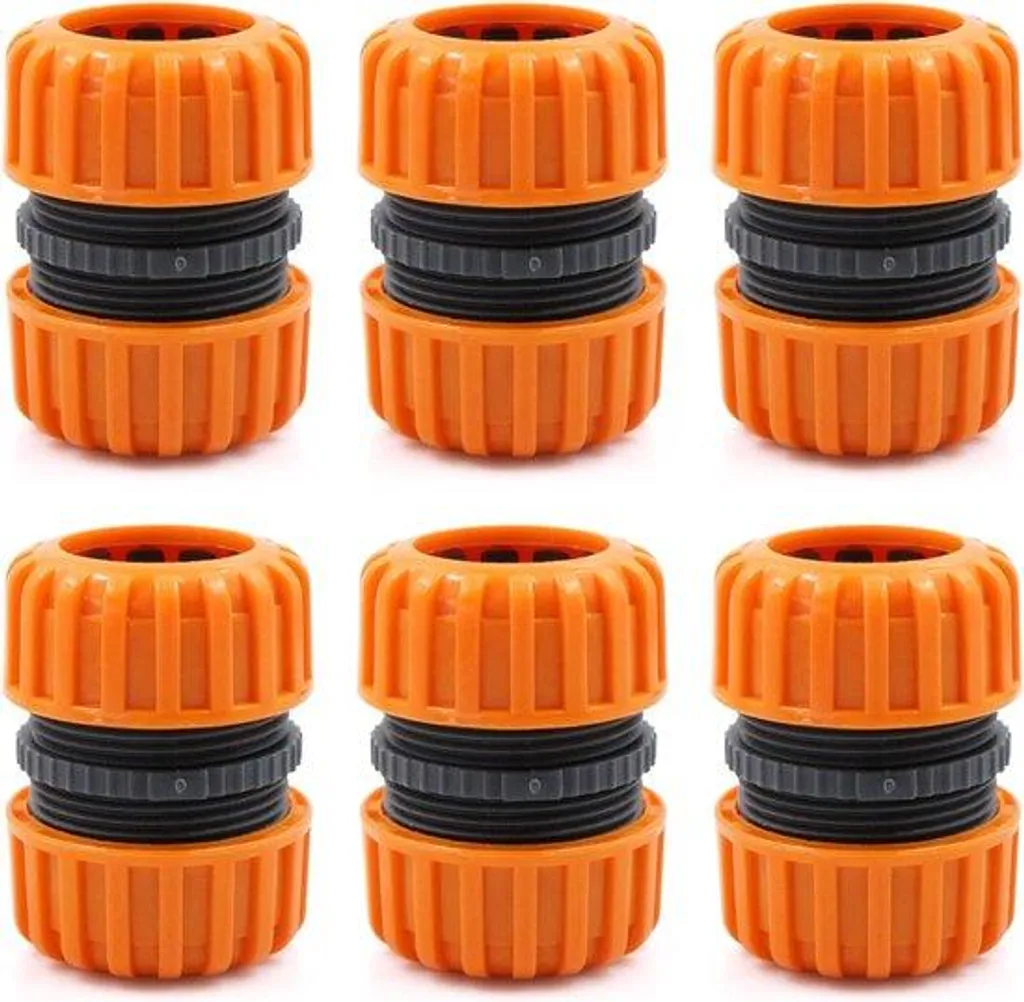 Stop fuite tuyau arrosage 19mm - Kit 6 raccords réparation rapide 3/4"