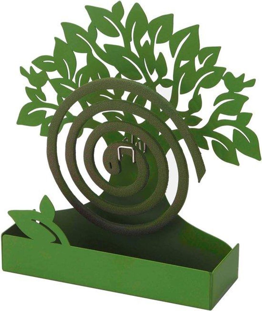 Metall-Spiralhalter grün 17x5x17,5cm Innen/Außen