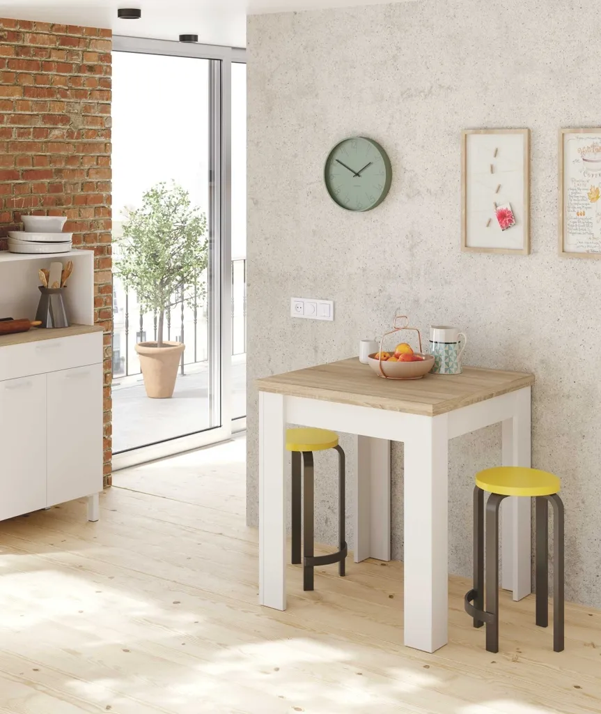 Table escamotable pour optimiser petit salon sans encombrer L67 cm - 13