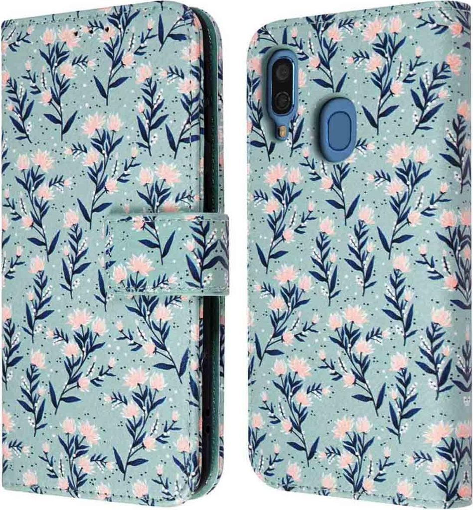 imoshion Design Bookcase voor de Samsung Galaxy A40 - Blue Zdjęcie produktu 