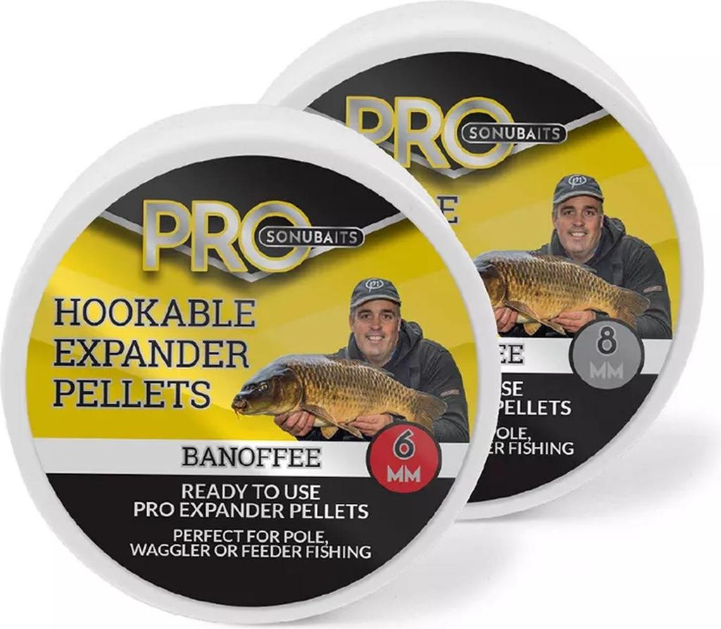Sonubaits Hookable Expander Pellets 6mm Banoffee