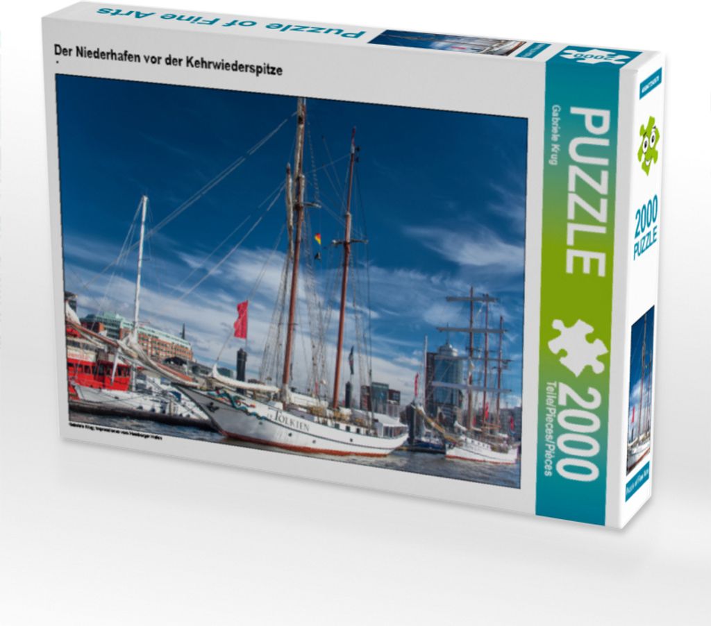CALVENDO Puzzle Der Niederhafen vor der Kehrwiederspitze | Produktbild 