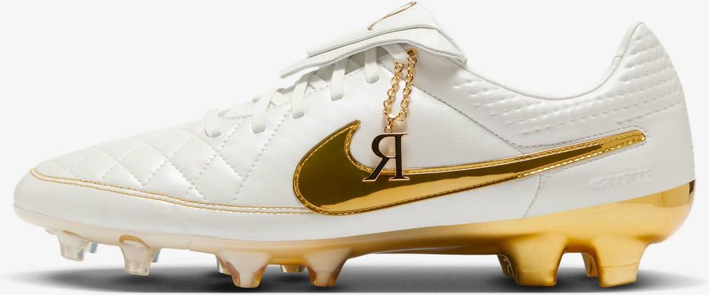 Nike Tiempo Legend RGN FG SE "Ronaldinho Touch of Gold" Weiß, Größe: 42.5
