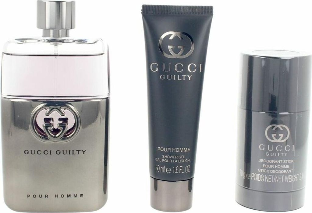 GUCCI GUILTY POUR HOMME CASE 3 pcs