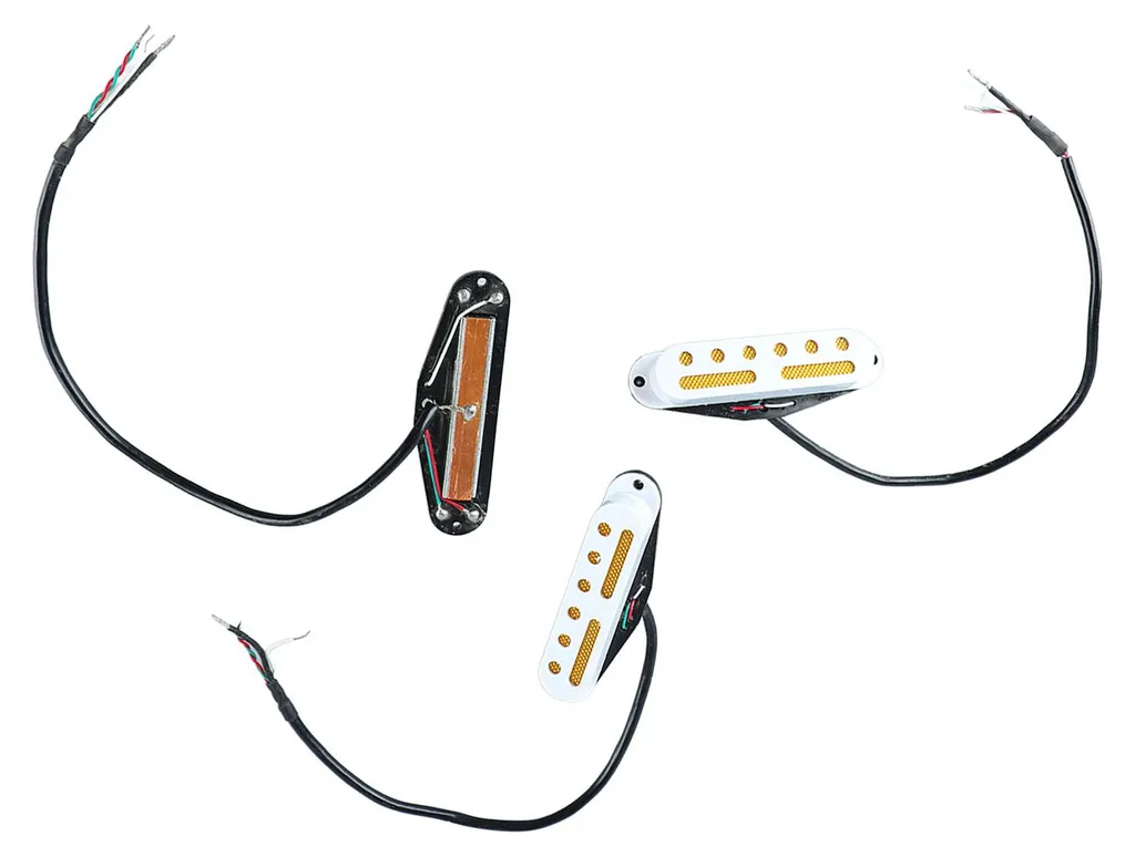 Éliminez les Parasites : Lot 3 Micros Simple Bobinage Blanc pour Guitare - 20