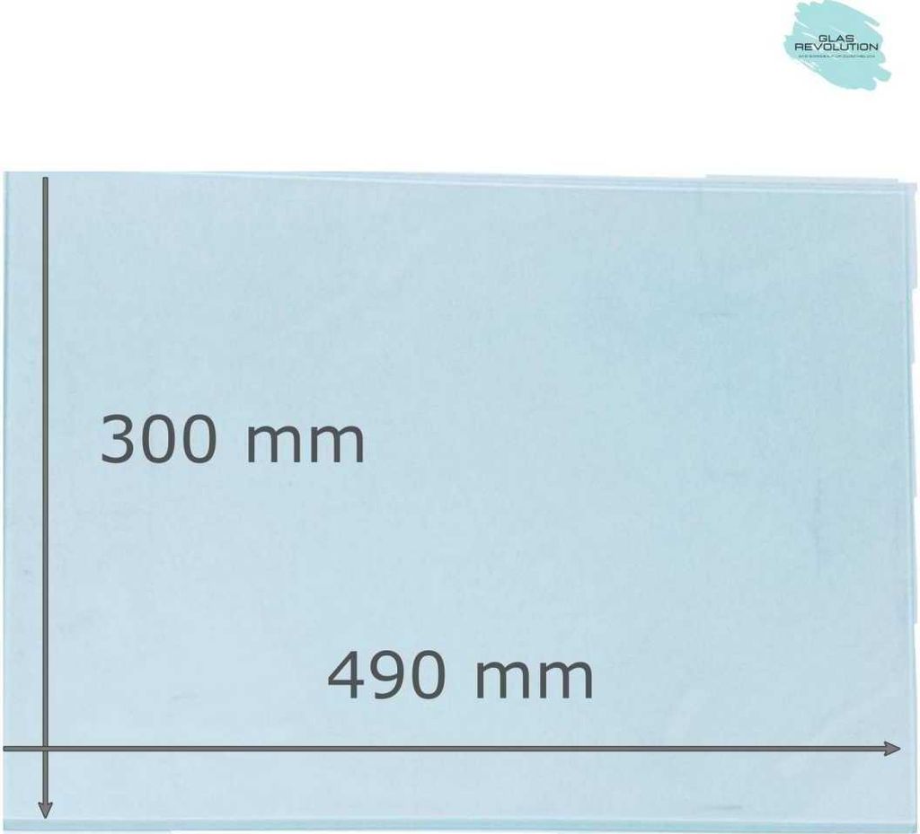Glasplatte | Glasregal | Glasscheibe - satiniertes Glas - 8 mm Stärke - (228,60 EUR / qm - Mindestbfl. 0,25 qm - Kantenb 5,35 EUR / lfm.) - Viele ...