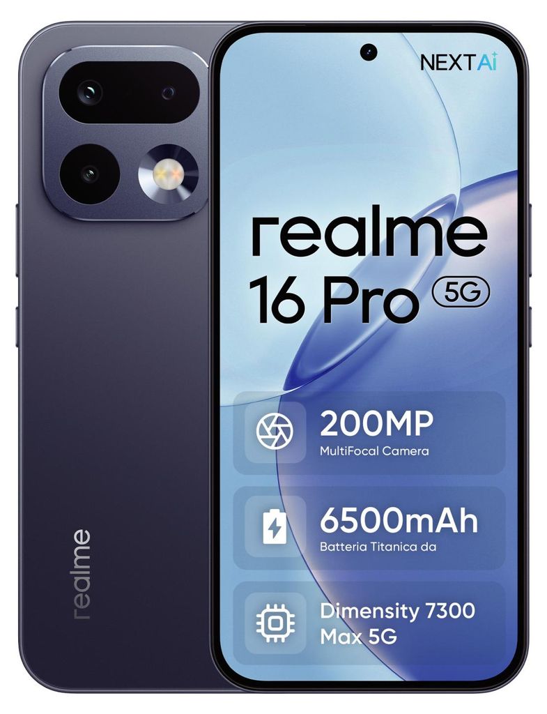 Realme 16 Pro 5G Smartfon 8/256GB 6,78" 6500mAh Szary Zdjęcie produktu 