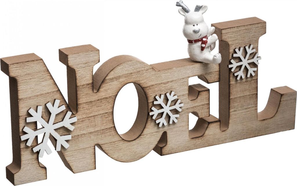 Holzaufsteller Weihnachten Groß 14,5 x 30 cm - Einheitsgröße