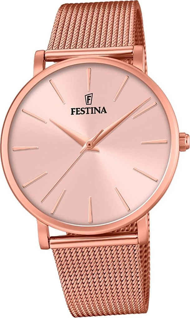 Festina Stahl Damen Uhr F20477/1 Armbanduhr rosegold Ladies Classic D2UF20477/1