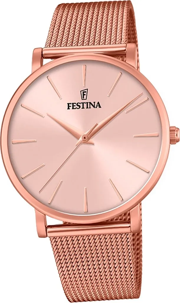 Festina F20477/1 Montre Femme en Acier Inoxydable Or Rose Ladies Classic