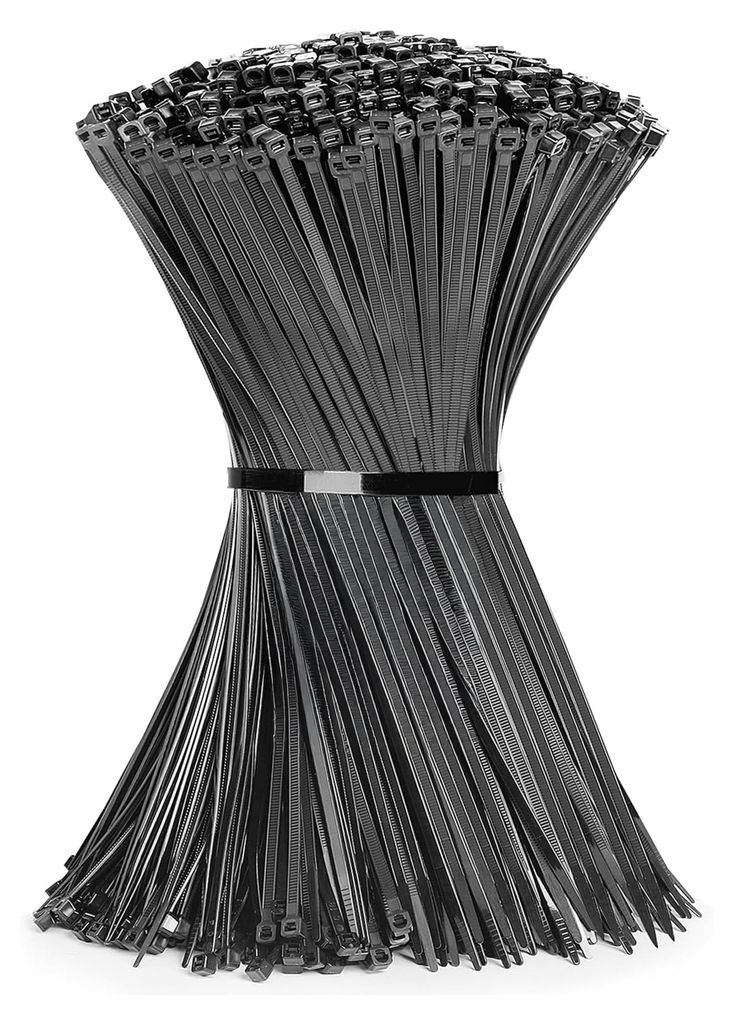 Qost Kabelbinder 200 x 3,5 mm Schwarz – 100 Stück – starke Produktbild 