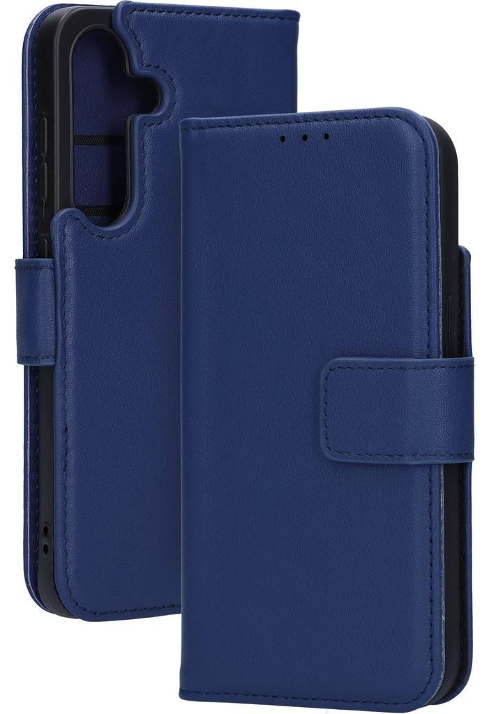 Mobiparts Handyhülle für Samsung Galaxy S25 Hülle Hardcase Backcover Stoßfest mit Kartenhalter - Blau