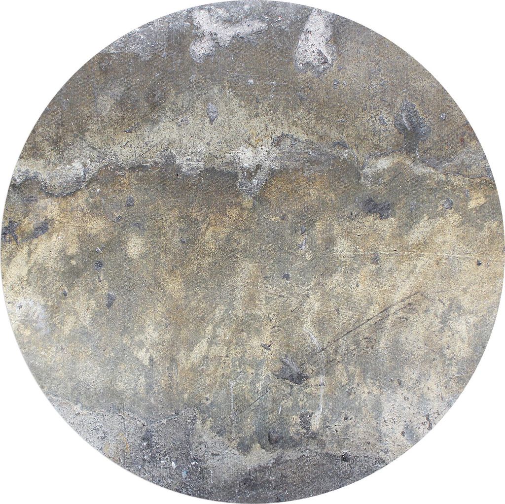 DEQORI Fototapete rund Ø 120 cm 'Raue Zementtextur' Wand Tapete Leinwand Sticker