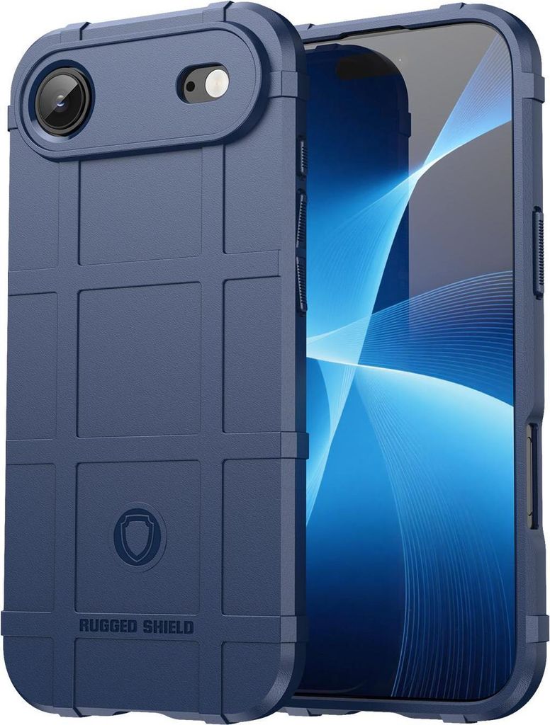 Mobigear Rugged Shield iPhone Air Hülle Flexibles TPU Backcover Stoßfest - Blau