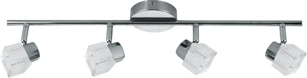 Plafonnier Métal MALACHIT 4xG9 : Finition Or et Noir Style Industriel