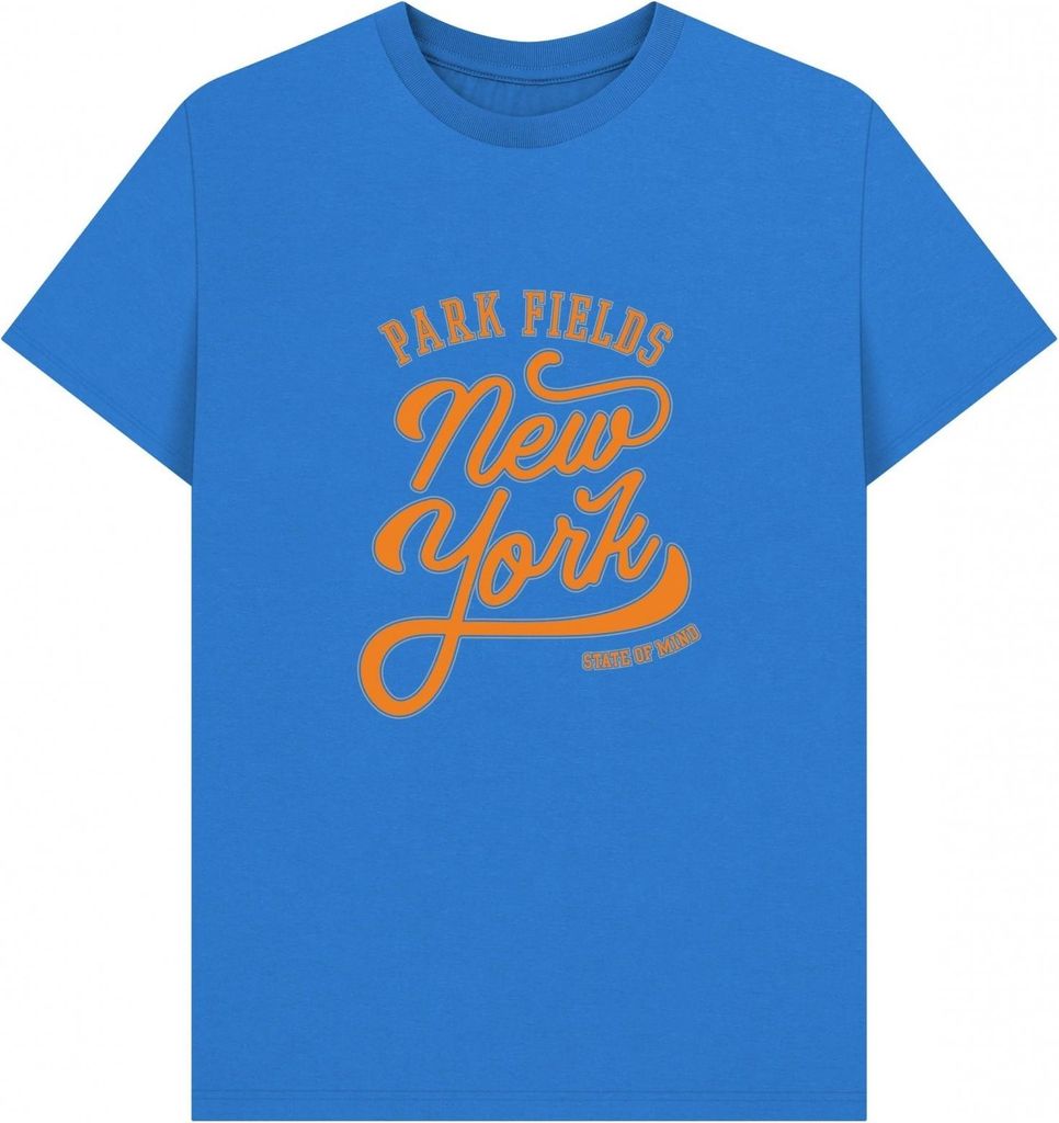 Park Fields - "New York State Of Mind" T-Shirt für Herren/Damen Uni PN1738 (XL) (Leuchtendes Blau)
