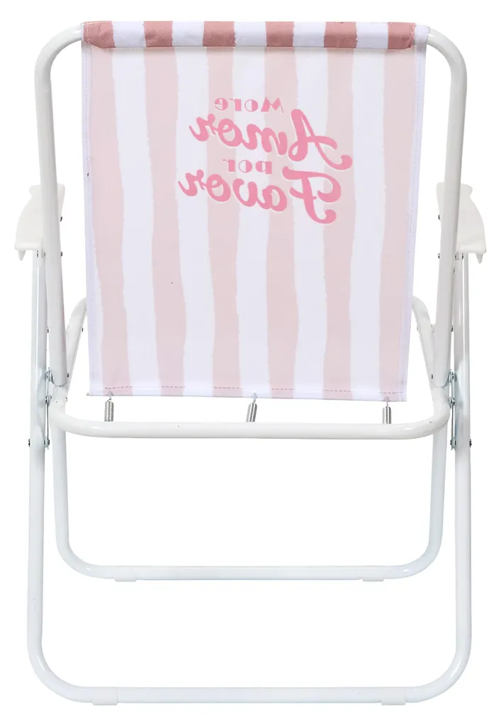 Chaise Pliante Dolce Vita Rose Compacte avec Structure Acier Robuste - 4