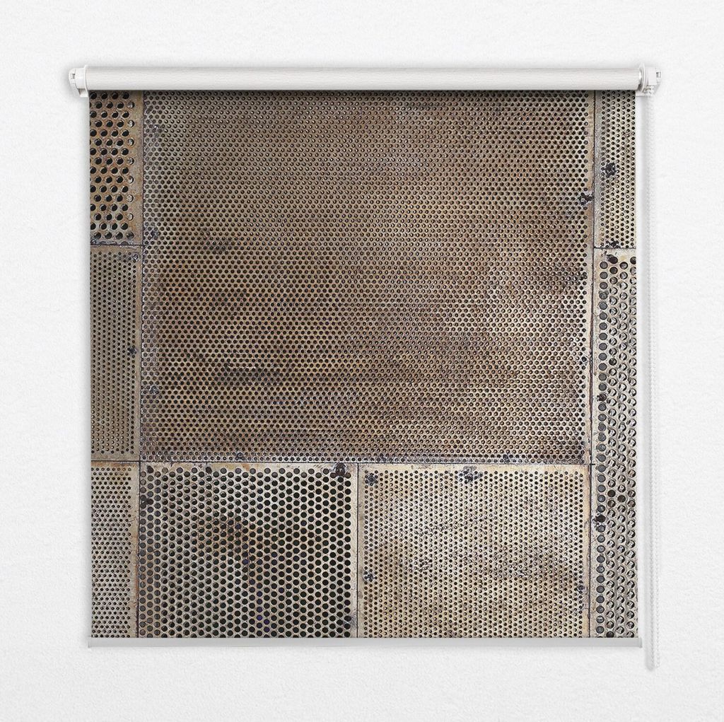 Seitenzug-Rollo Fensterrollo Jalousie - Thermo-Rollo Verdunkelungsrollo - 70x180 cm - Metallwand