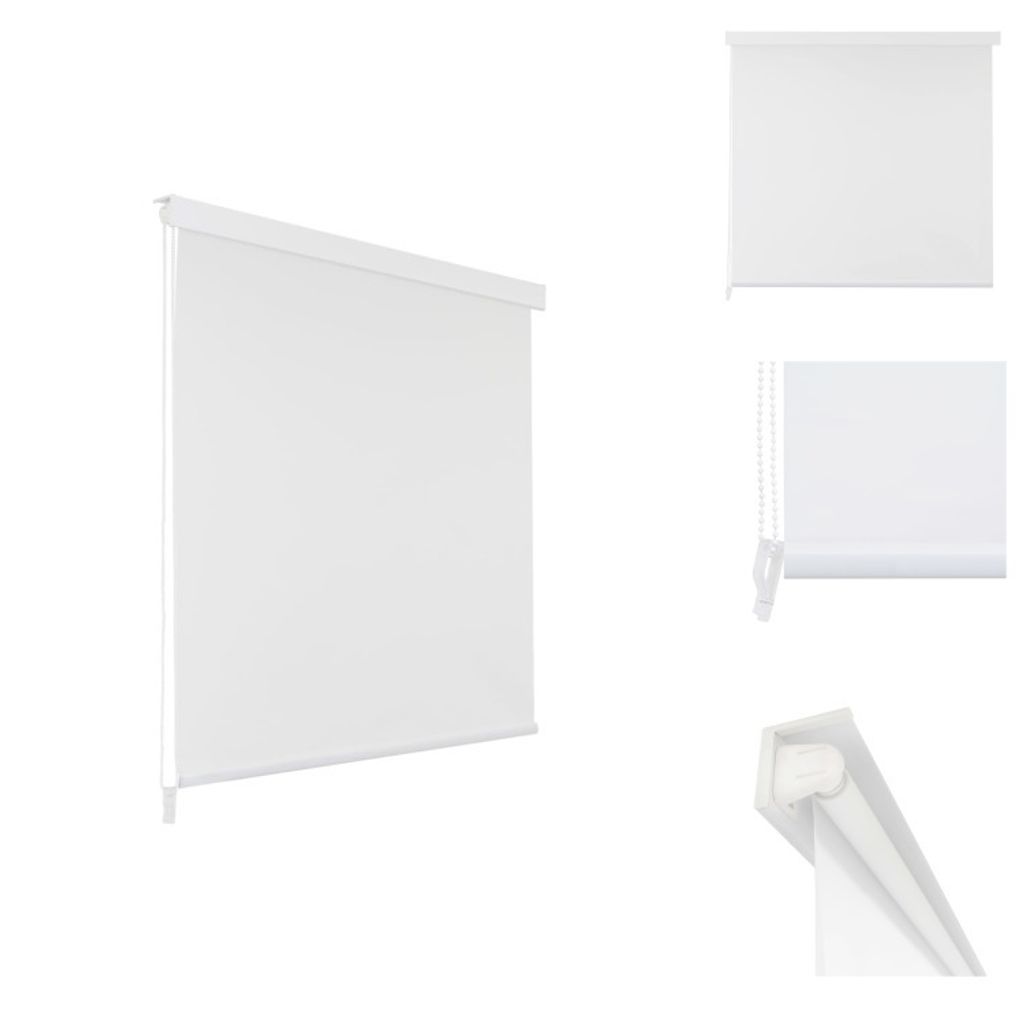 vidaXL Duschrollo 160 x 240 cm Weiß - Duschvorhänge