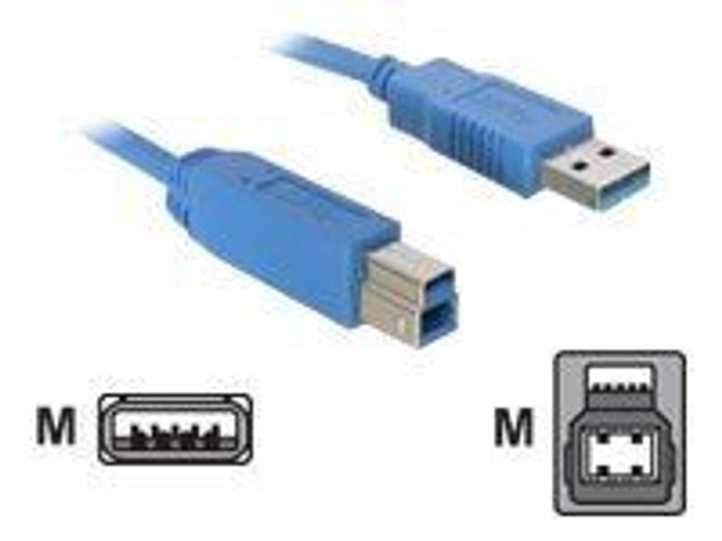 Delock - USB-Kabel - USB Typ A (M) zu USB Type B (M) - USB 3.0 - 3 m - für P/N: 89273