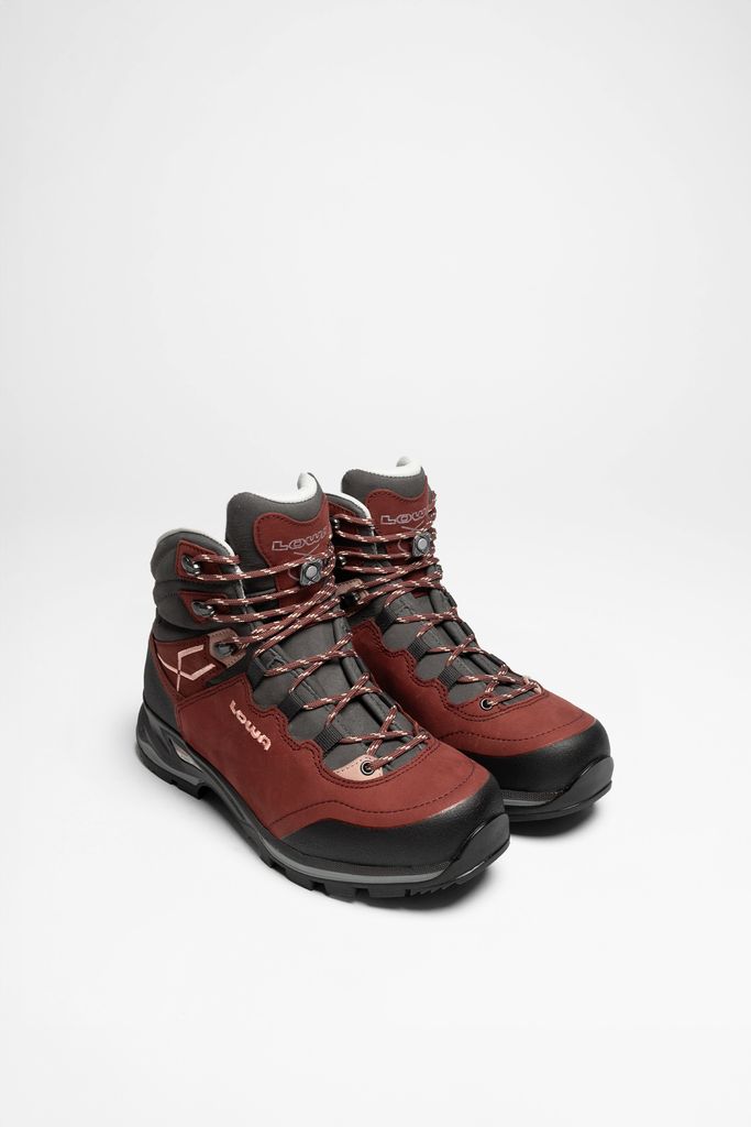 Lowa Damen Trekkingschuhe Lady Light LL Leder Wanderstiefel Rot