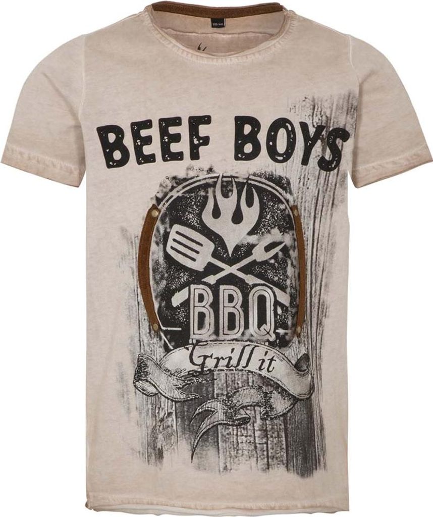 T-Shirt Beef Boys Grill Kids greige 122/128