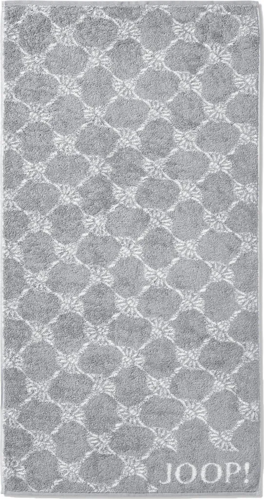 Drap de douche en éponge JOOP! Cornflower coloris argenté 80x150 cm