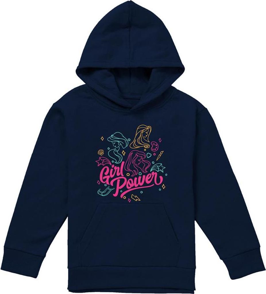 Disney Princess - "Girl Power" Kapuzenpullover für Kinder TV22976 (152-158) (Marine)
