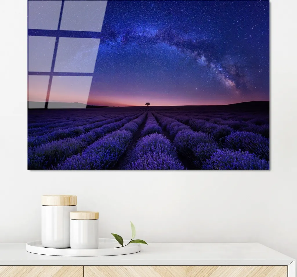 Decorazione Parete Vetro Temperato Wallity UV-323 50x70 Multicolore